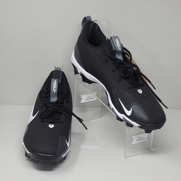 Nike Men\'s Size 11.5 Force Trout 9 Keystone Black Baseball Cleats FB9728-001 New main image 4